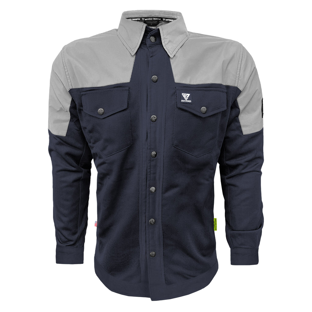 Summer Mesh Reflective Shirt Navy Blue Eclipse