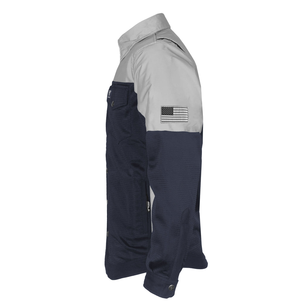 Summer Mesh Reflective Shirt Navy Blue Eclipse