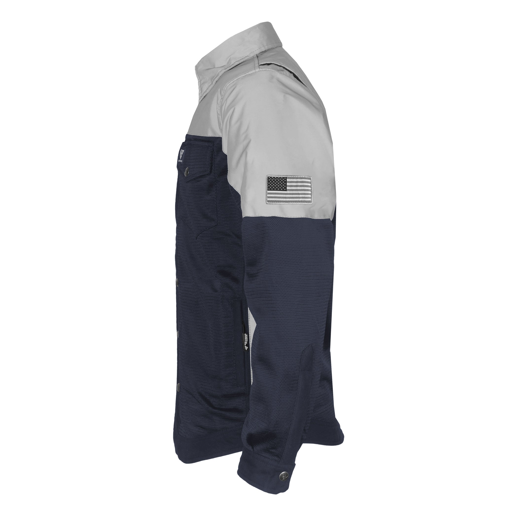Summer Mesh Reflective Shirt Navy Blue Eclipse