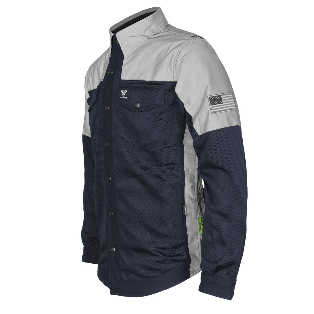 Summer Mesh Reflective Shirt Navy Blue Eclipse