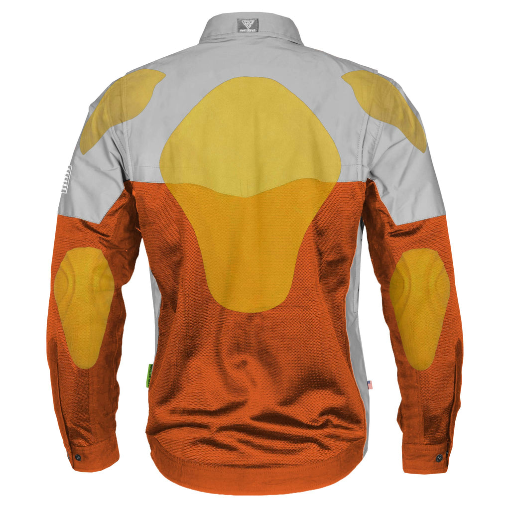 Summer Mesh Reflective Shirt Orange Eclipse