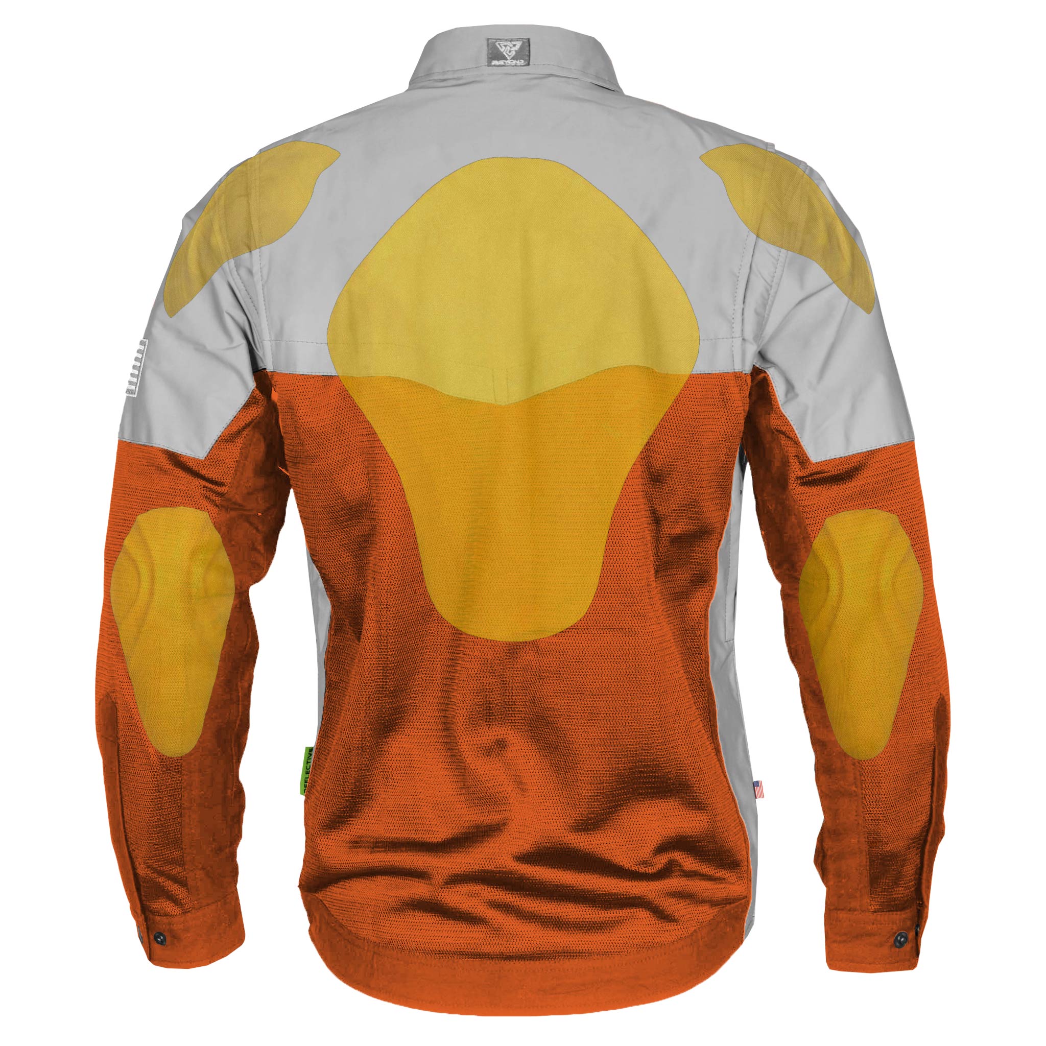 Summer Mesh Reflective Shirt Orange Eclipse