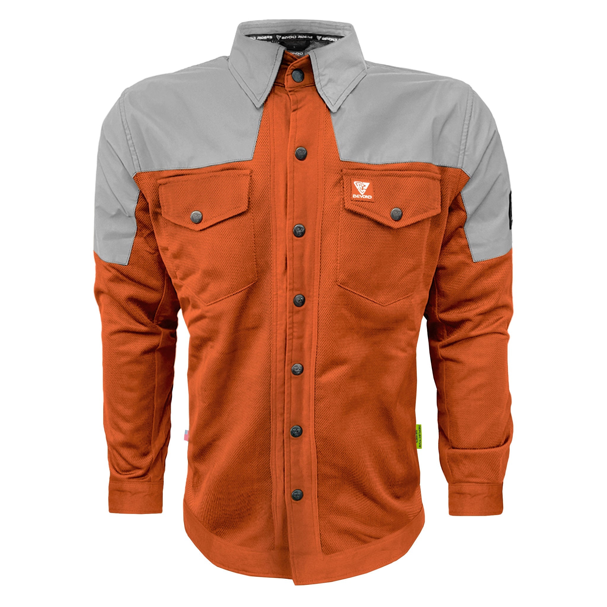 Summer Mesh Reflective Shirt Orange Eclipse