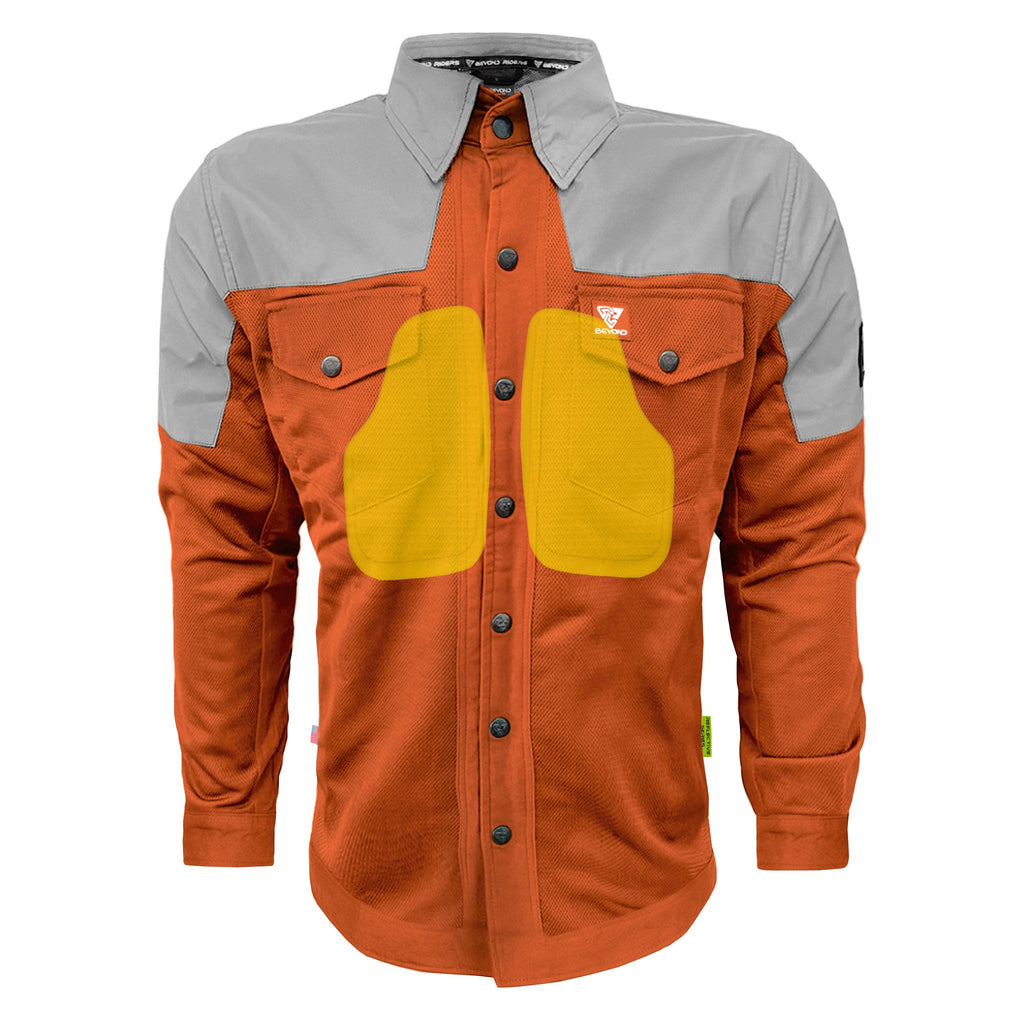 Summer Mesh Reflective Shirt Orange Eclipse