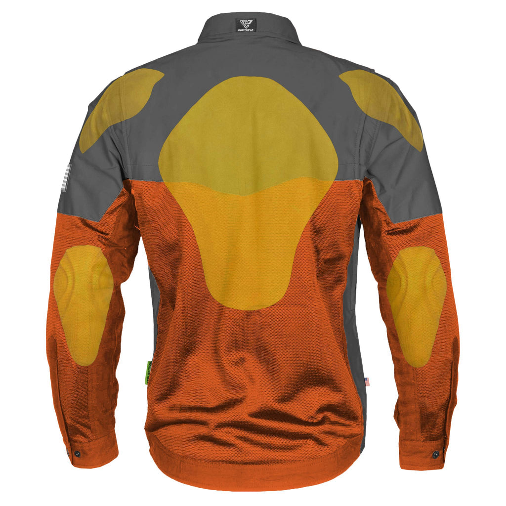 Summer Mesh Reflective Shirt Orange Nebula