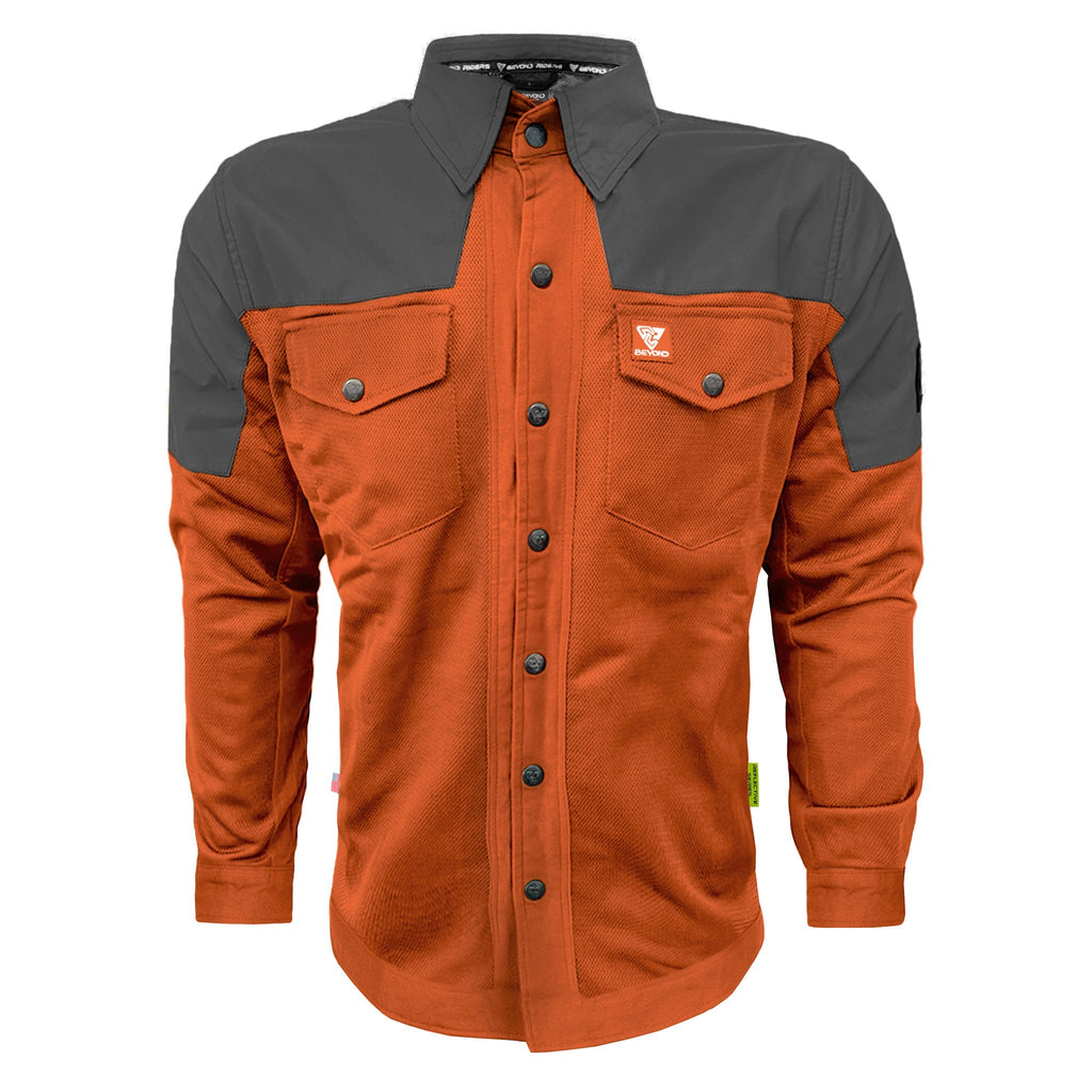 Summer Mesh Reflective Shirt Orange Nebula