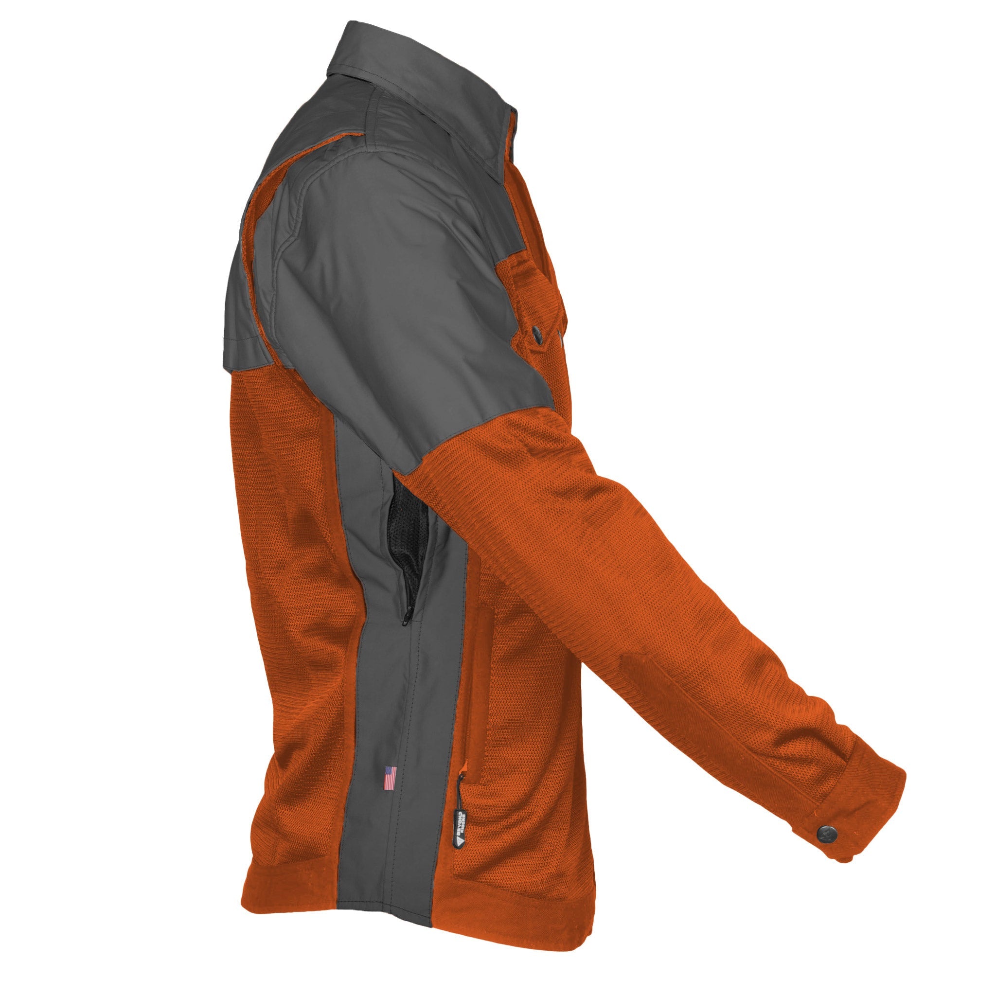 Summer Mesh Reflective Shirt Orange Nebula