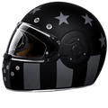 D.O.T. & ECE Daytona Retro Full Face Motorcycle Helmet: Vintage Style for Men, Women, & Youth - W/ Captain America Stealth
