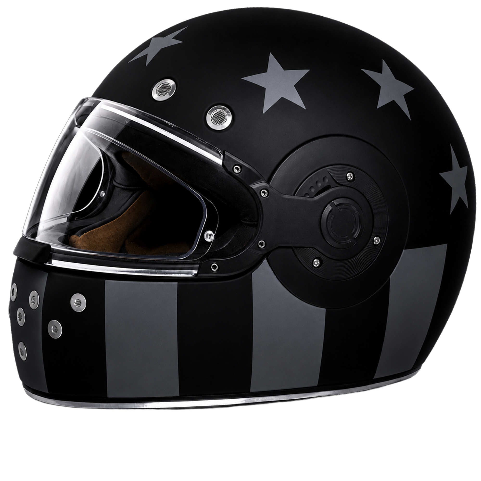D.O.T. & ECE Daytona Retro Full Face Motorcycle Helmet: Vintage Style for Men, Women, & Youth - W/ Captain America Stealth