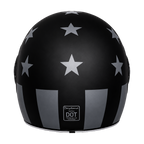 D.O.T. & ECE Daytona Retro Full Face Motorcycle Helmet: Vintage Style for Men, Women, & Youth - W/ Captain America Stealth