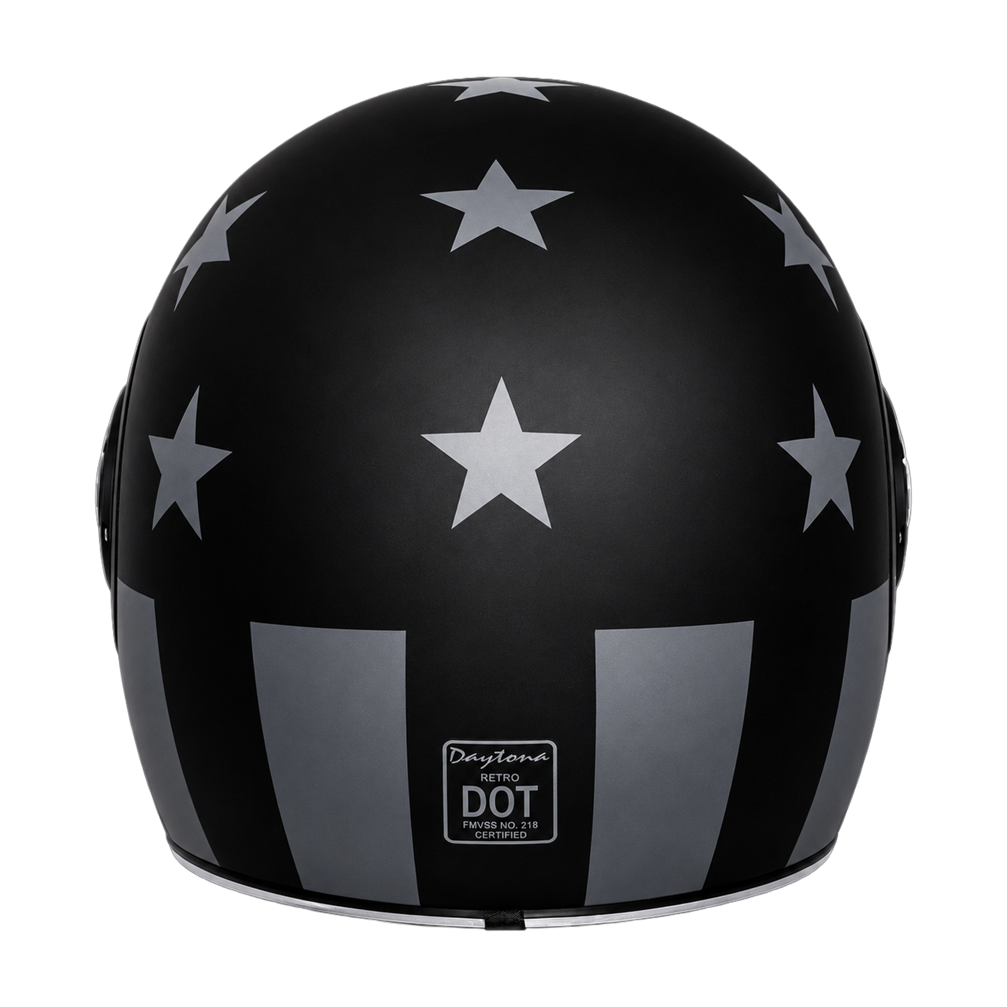 D.O.T. & ECE Daytona Retro Full Face Motorcycle Helmet: Vintage Style for Men, Women, & Youth - W/ Captain America Stealth