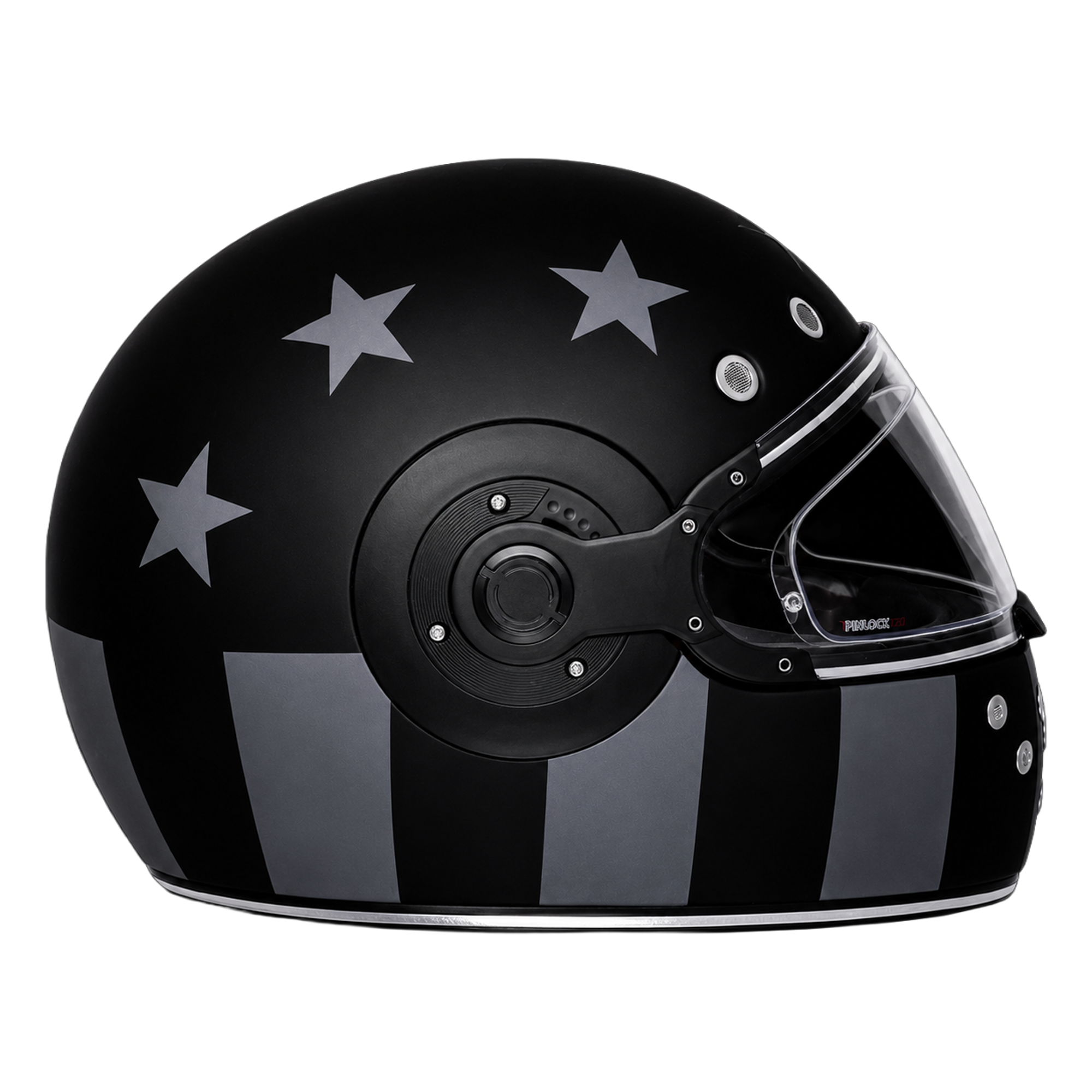 D.O.T. & ECE Daytona Retro Full Face Motorcycle Helmet: Vintage Style for Men, Women, & Youth - W/ Captain America Stealth
