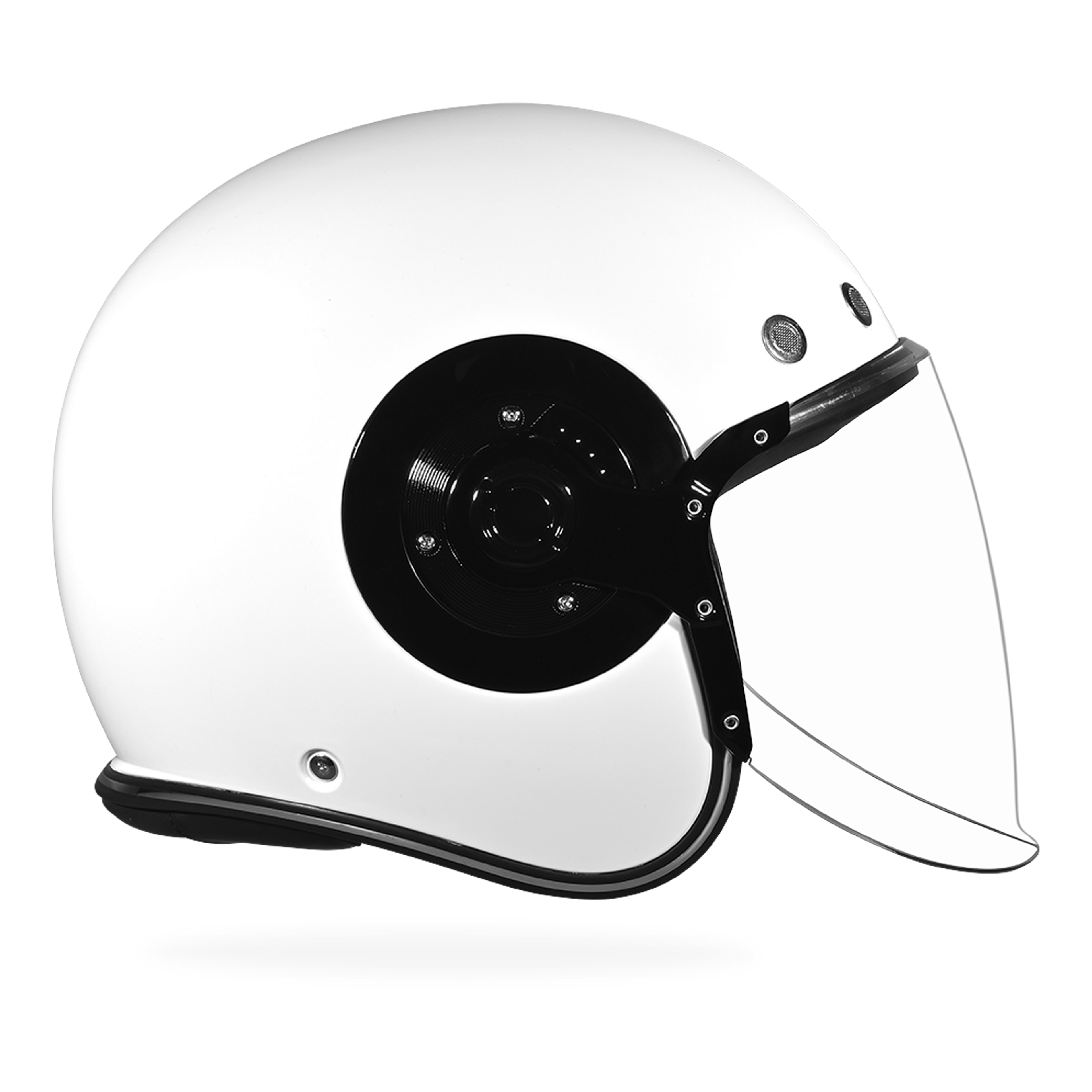 D.O.T. & ECE Daytona Retro Jet- Hi-Gloss White