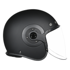 D.O.T. & ECE Daytona Retro Jet- Dull Black