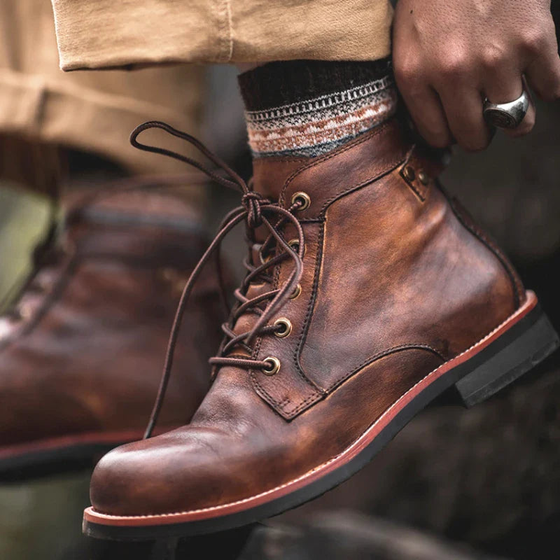 Retro Punk Motorcycle Boot