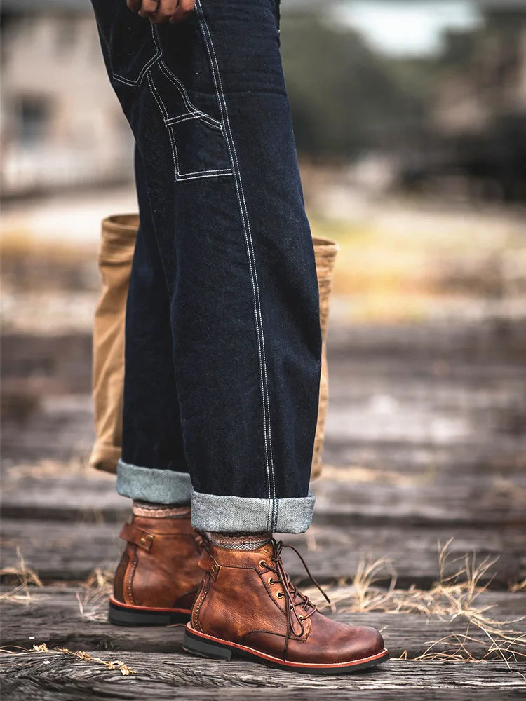 Retro Punk Motorcycle Boot
