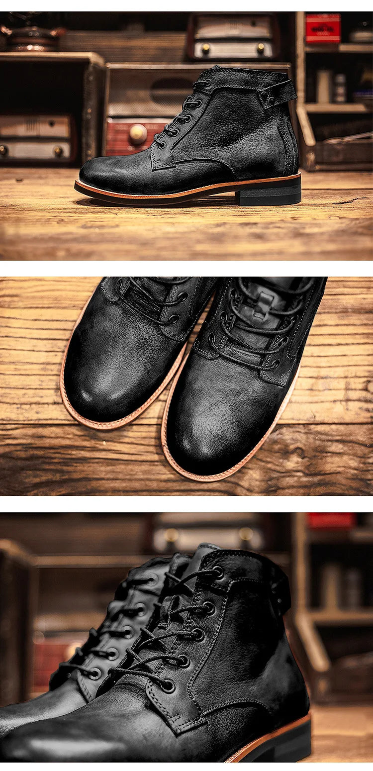 Retro Punk Motorcycle Boot
