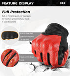 Leather Gloves Retro Biker