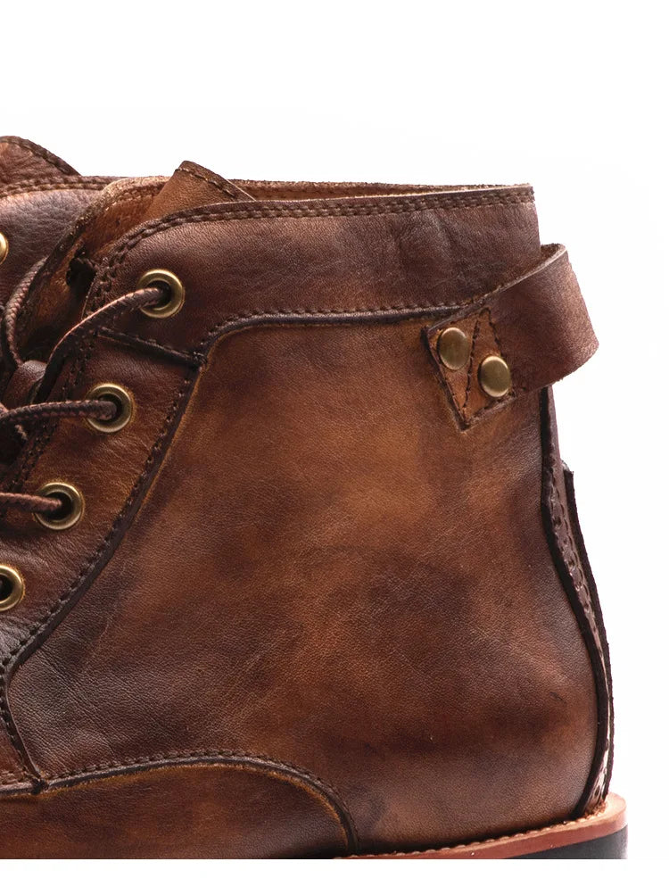 Retro Punk Motorcycle Boot