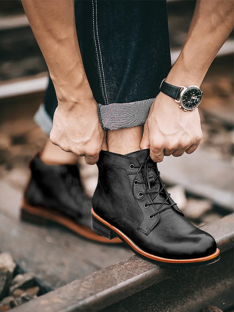 Retro Punk Motorcycle Boot