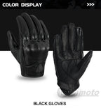 Vintage Protective Motorcycle Retro Leather Gloves
