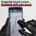 Vintage Real Leather Breathable Touchscreen Gloves