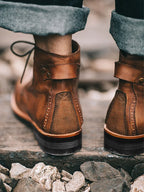 Retro Punk Motorcycle Boot