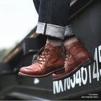 Retro Punk Motorcycle Boot