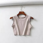 summer vintage white crop tops women biker black punk sexy tank top korean streetwear cropped sleeveless top feminino