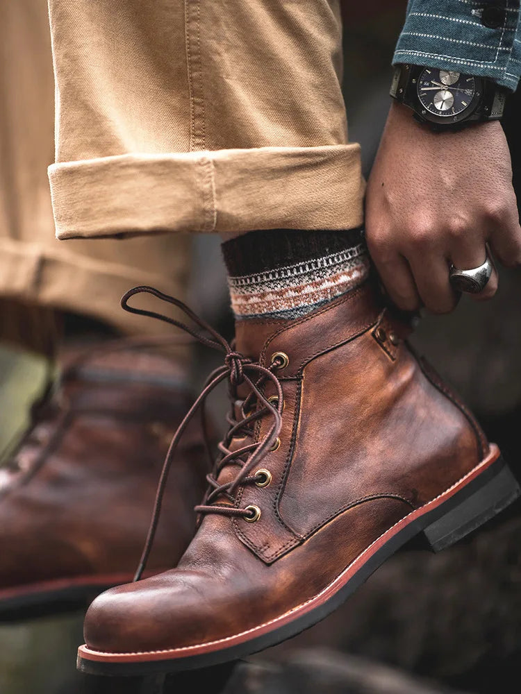 Retro Punk Motorcycle Boot