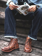 Retro Punk Motorcycle Boot