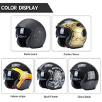 Carbon Fiber Retro Motorcycle Helmet