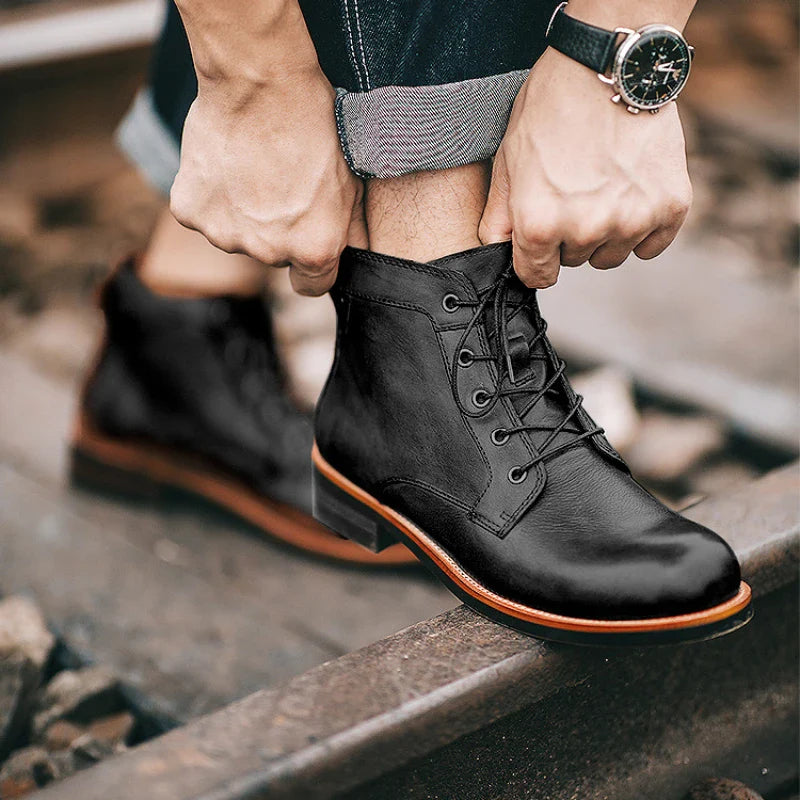 Retro Punk Motorcycle Boot