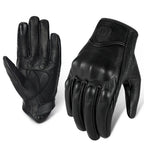 Vintage Protective Motorcycle Retro Leather Gloves