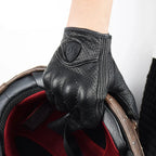 Vintage Protective Motorcycle Retro Leather Gloves