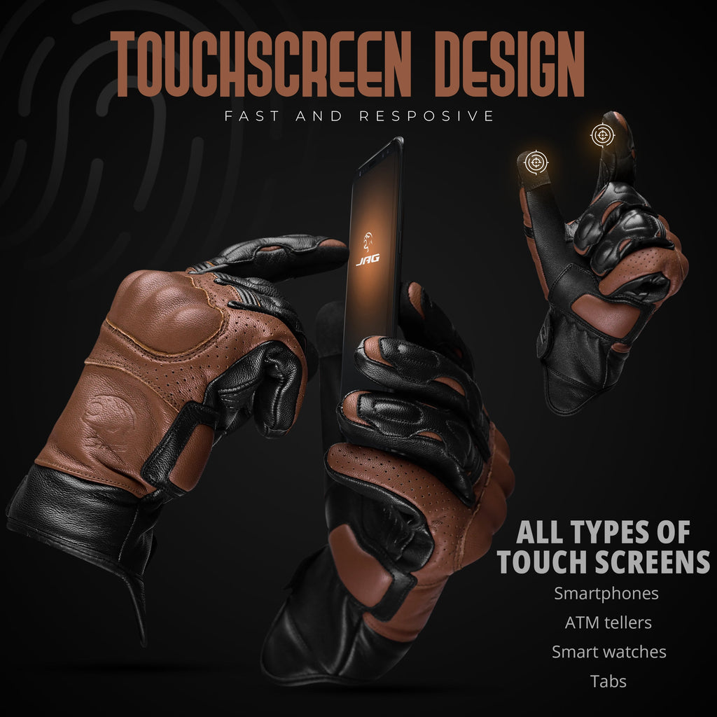 Helios Leather Motorcycle Gloves