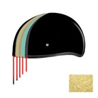 DOT Approved Daytona Skull Cap Half Shell Motorcycle Helmet - Beanie Style for Motorcycles, Cruisers, Scooters, and Mopeds W/O Visor- Hi-Gloss Black