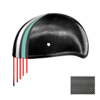 D.O.T. Daytona Skull Cap W/O Visor- Grey Carbon Fiber