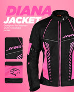 Diana Women's Motorcycle Jacket (Pink)