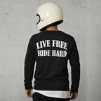 Live Free Ride Hard - Men's Long Sleeve Biker Tee