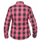Ladies Black and Pink Flannel Shirt