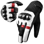 Carbon X Leather Motorcycle Riding Gloves
