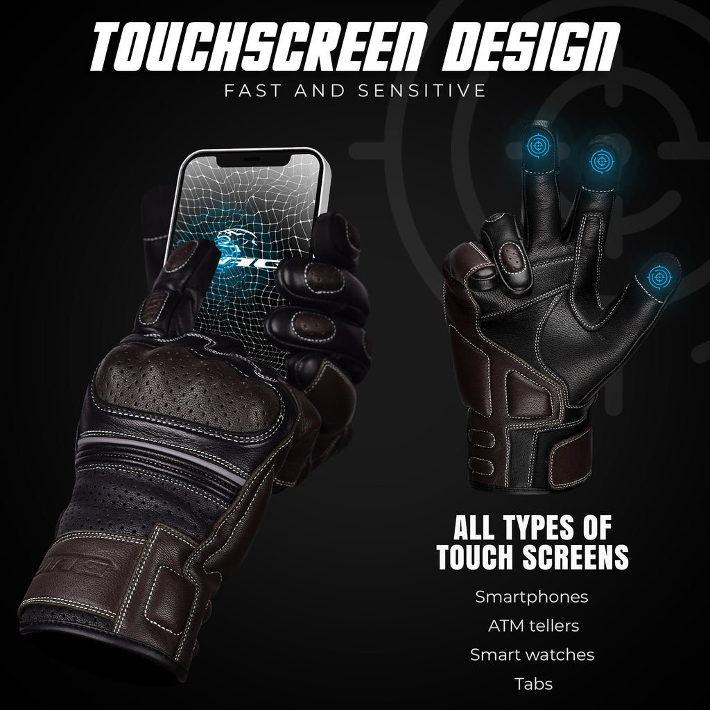 Ninja Leather Motorcycle Gloves
