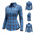 Teal Flannel - Ladies Flannel Shirt