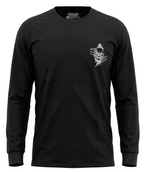 Men's Long Sleeve T-Shirt with Skull Graphic Print