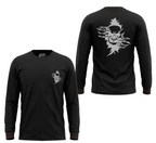 Men's Long Sleeve T-Shirt with Skull Graphic Print