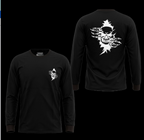 Men's Long Sleeve T-Shirt with Skull Graphic Print