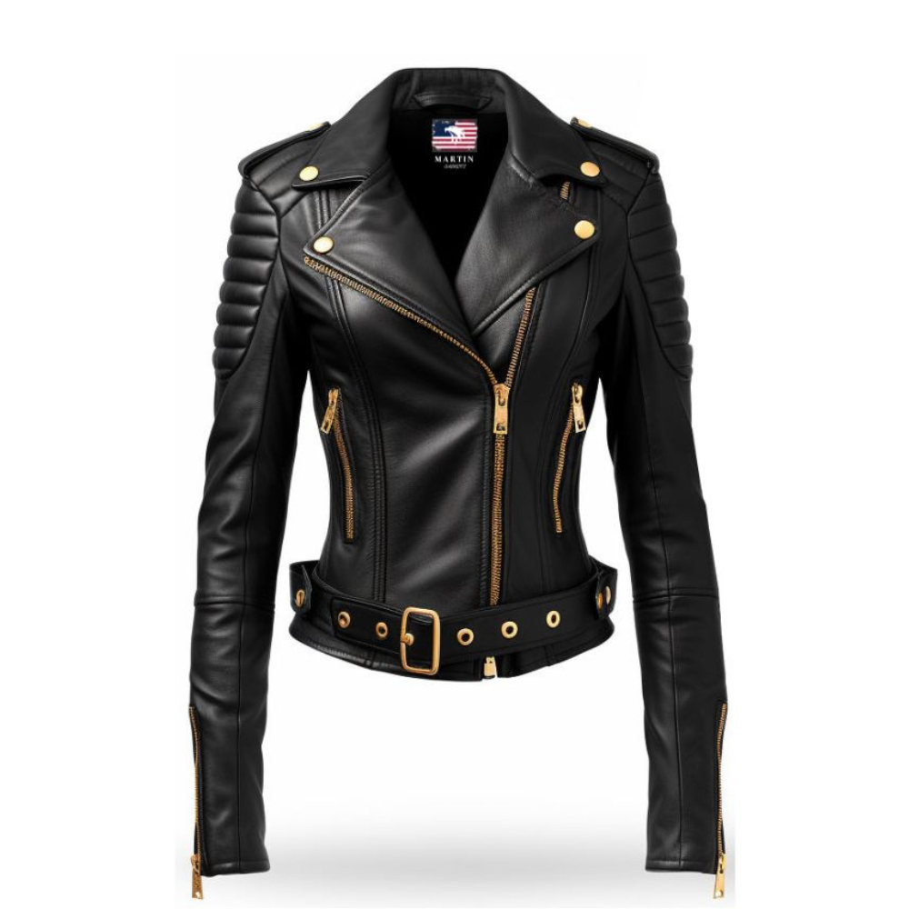 Black Leather Jacket for Women