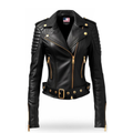 Black Leather Jacket for Women
