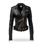 Black Leather Jacket for Women